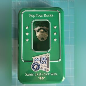 Rolling Rock Bottle Opener Tin